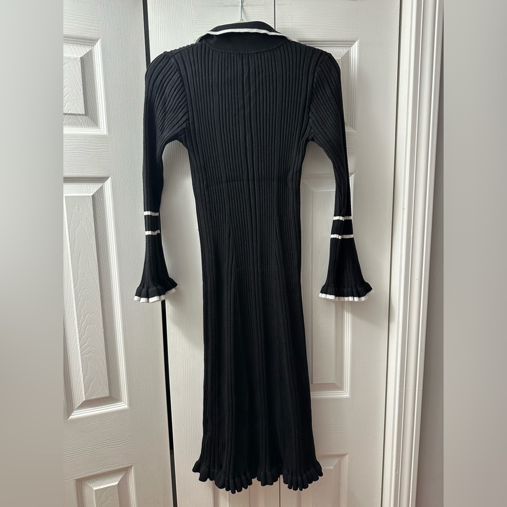 Ribbed knit midi dress - Picture 2 of 11